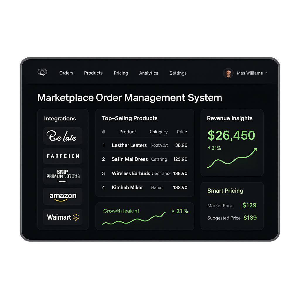 Marketplace OMS Dashboard